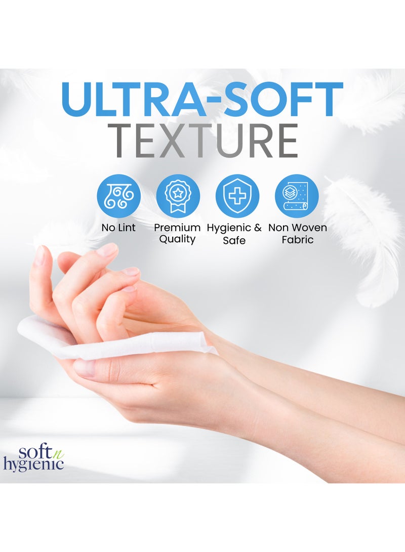 إس إن إتش باكينج عبوة من 10 مناديل ناعمة وصحية للوجه، 200 منديل ناعم من النايلون مع تغليف من النايلون - Image 3